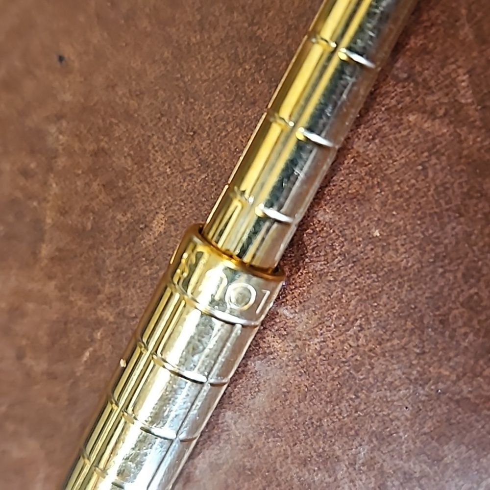 Louis Vuitton Stylo Mini Agenda Gold Ballpoint Pen Authentic Used from Japan - Picture 3 of 5